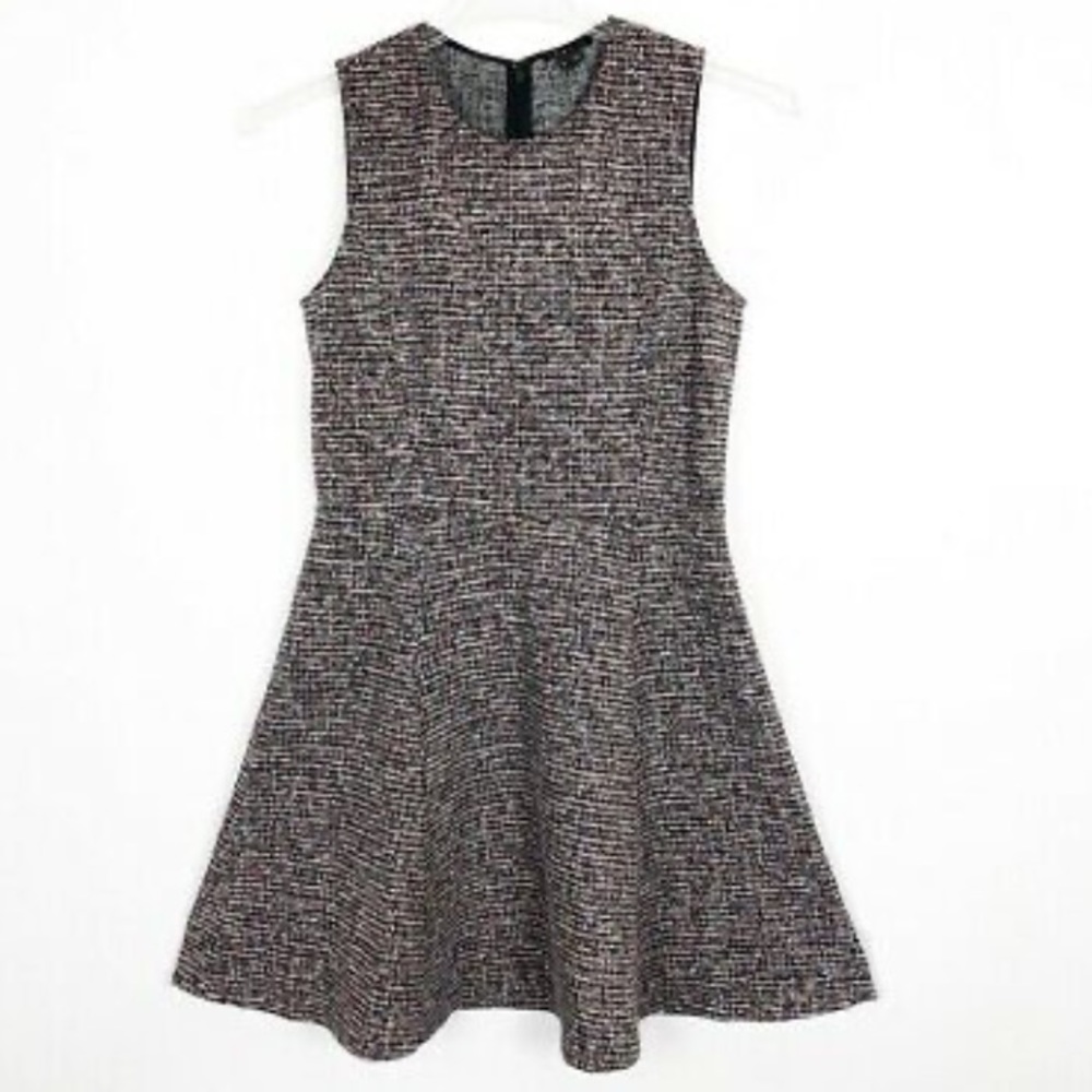 THEORY nwot twill dress black/white